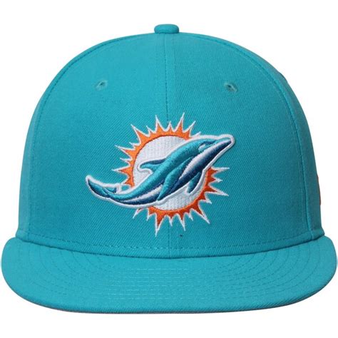 Miami Dolphins New Era Omaha 59FIFTY Fitted Hat - Aqua - Fanatics.com