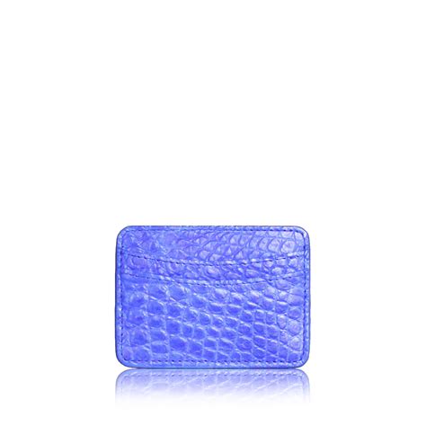 Crocodile Leather Mango Cardholder | Coveti