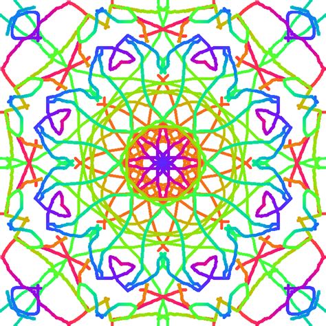 Printable Coloring Pictures: Kaleidoscope Patterns