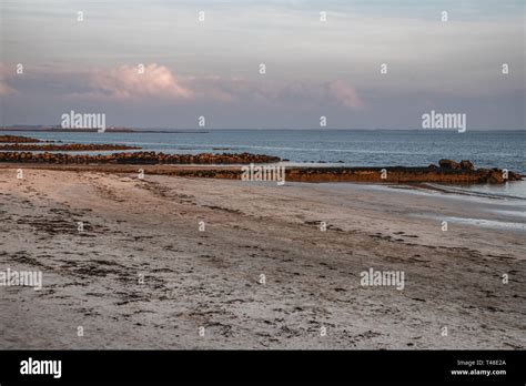 Sunset at Salthill beach in Galway Bay, Salthill, Galway, Ireland Stock Photo - Alamy