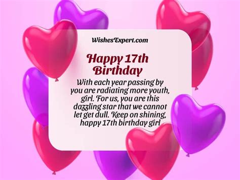 Happy 17th Birthday Wishes And Quotes With Images