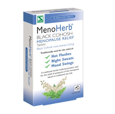 MenoHerb Black Cohosh Menopause relief Tablets | Schwabe Pharma UK ...