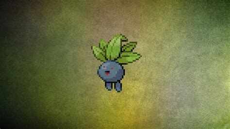 SimplyWallpapers.com: Oddish Pokemon anime minimalistic pixel art ...