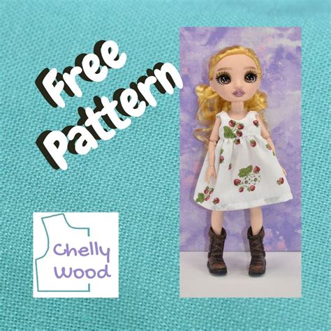 Rainbow High sun dress w/free patterns @ ChellyWood.com #RainbowHigh #DollClothes in 2022 ...