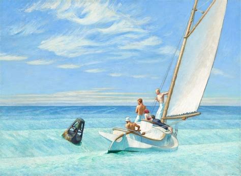 Ground Swell Oil Painting by Edward Hopper Canvas Print by podartist | Edward hopper, Edward ...