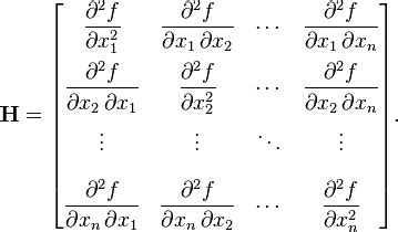 Hessian Matrix | Brilliant Math & Science Wiki