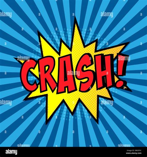 Crash. a Comic book explosion. vector illustration Stock Vector Image ...