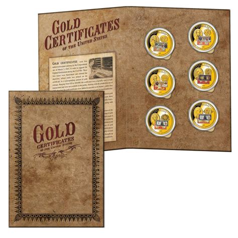 Gold Certificates of the United States Commemorative Coin Set | Gold-Layered | Gold | American Mint