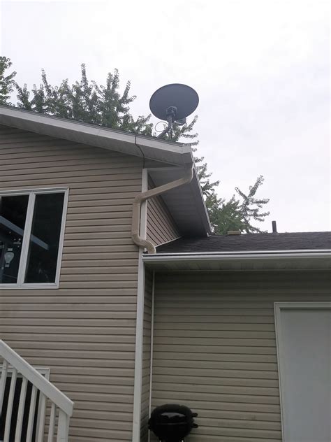 LeafGuard gutter installation with custom downspouts completed July ...