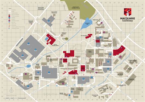 Macquarie university map - Macquarie university campus map (Australia)