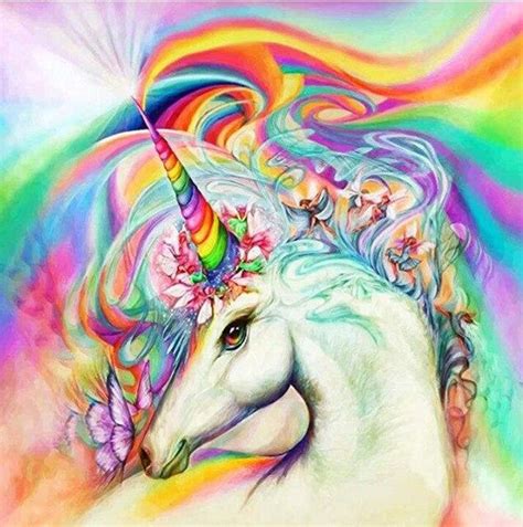 5D Diamond Painting Rainbow Unicorn & Animals Kit