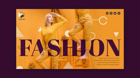 Fashion clothing banner template | Free PSD File