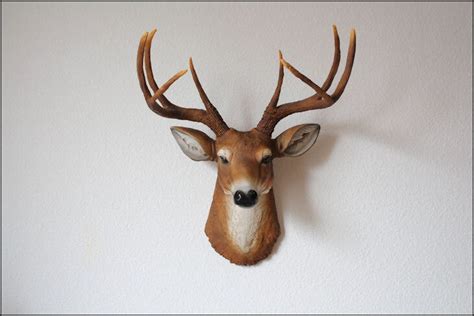 Faux deer head mount