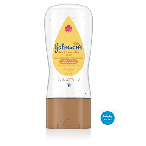 Johnson's Baby Oil Gel with Shea & Cocoa Butter, 6.5 fl. oz - Walmart ...