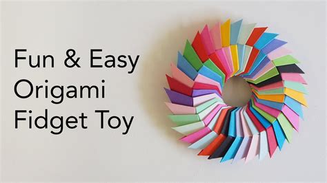 Make origami #withme - Easy Origami Fidget Toy Tutorial - Fun Paper Toy - YouTube