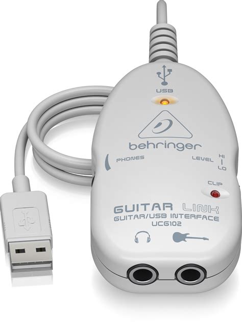 BEHRINGER GUITAR LINK UCG102 The Ultimate Guitar-to-USB Interface for ...