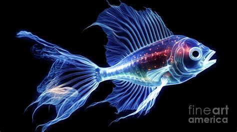 Bioluminescent Fish Digital Art by Fine Art Attic - Fine Art America