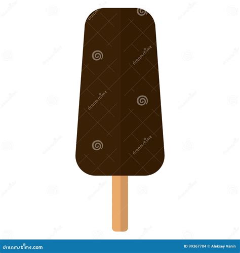 Ice cream eskimo flat icon stock vector. Illustration of snack - 99367784