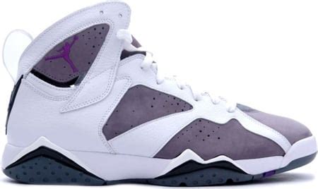 Air Jordan 7 (VII) Retro White / Varsity Purple - Flint Grey | SneakerFiles