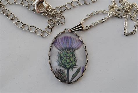 Scottish Thistle Pendant Jewelry Women Teen Girl by TartanHearts