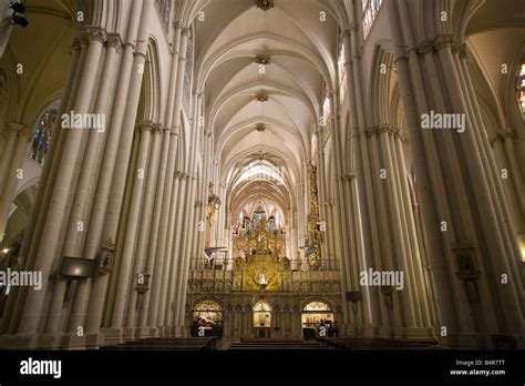 Toledo Cathedral, Spain- interior 3 Stock Photo - Alamy