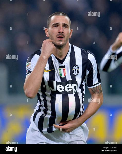 Turin, Italy. 6th Jan, 2014. Leonardo Bonucci of Juventus celebrates ...