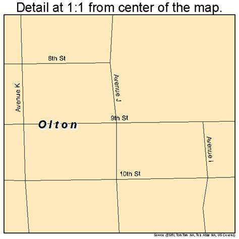 Olton Texas Street Map 4854012