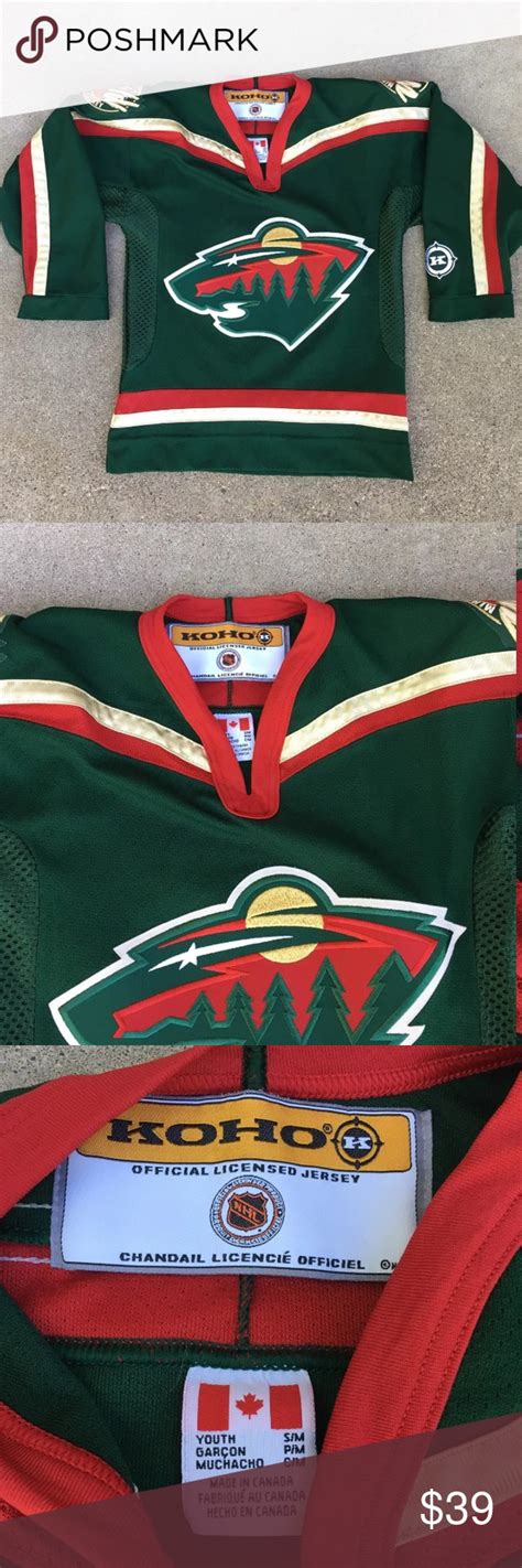 Koho Minnesota Wild Hockey Jersey Youth | Minnesota wild hockey, Wild ...