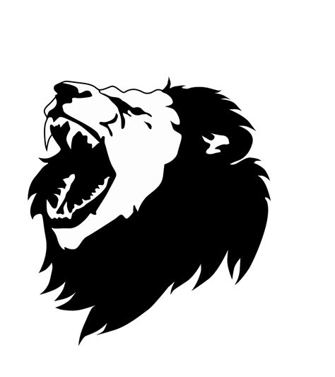 Download free photo of Black and white,lion,lion head,roar,roaring ...