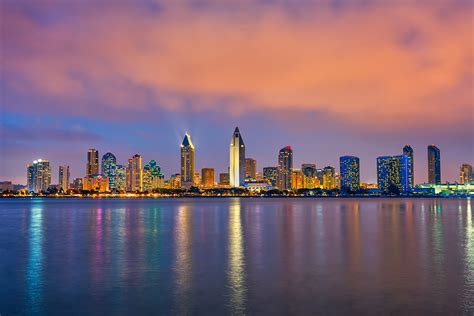 San Diego Skyline Canvas - Zapwalls