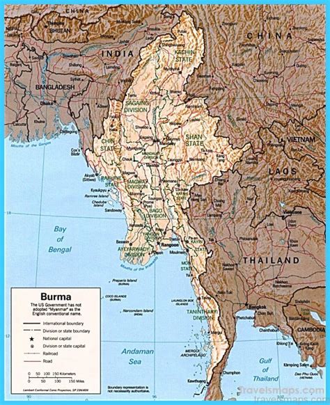 Map of Yangon Rangoon - TravelsMaps.Com