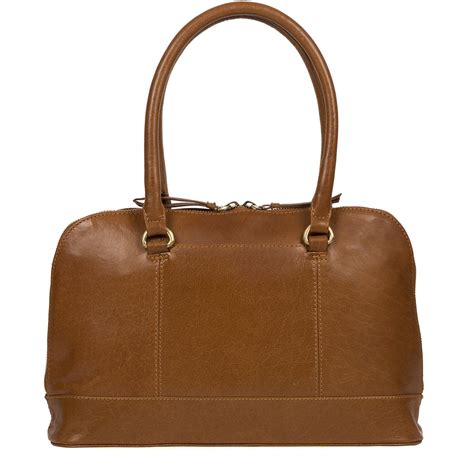 Tan Leather Handbag, Tote Bag