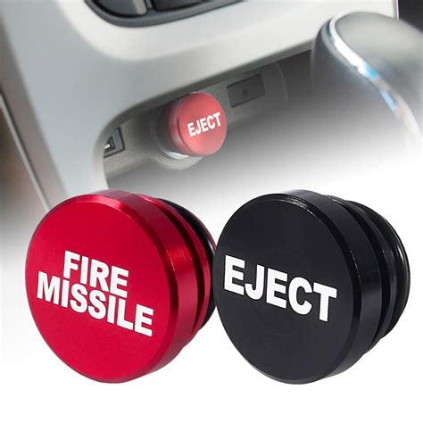 Car Cigarette Outlet Cover Socket Plug Universal Eject Fire Missile Button 12V Car Cigarette ...