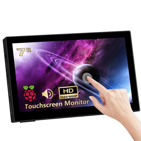 Snapklik.com : 7 Inch Touchscreen Mini Monitor 1024 X 600 Small Monitor HDMI Portable Monitor ...