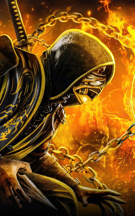 800x1280 Resolution Scorpion x Sub-Zero Mortal Kombat 4K Nexus 7 ...