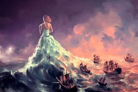 Surreal Fantasy Art Paintings Inspired By Tim Burton And Hayao Miyazaki Created By French ...