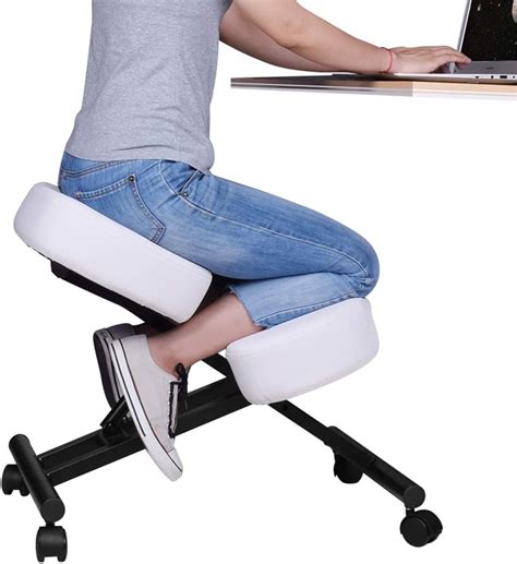 DRAGONN Ergonomic Kneeling Chair, Adjustable Stool For Home and Office ...