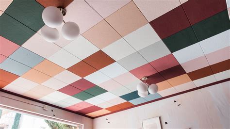 How to Mask Ugly Drop-Ceiling Tiles Using Just Paint | Architectural Digest