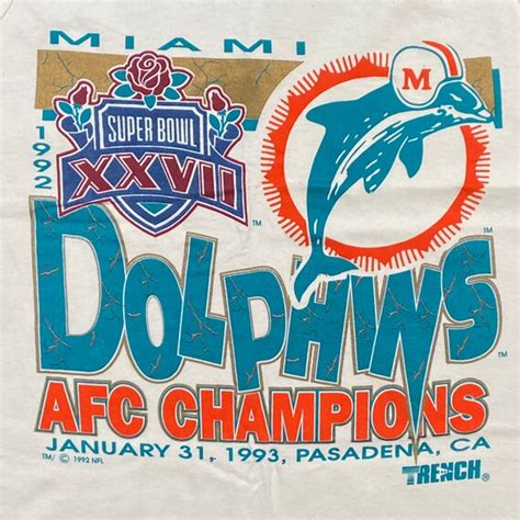 Vintage Miami Dolphins 1993 Super Bowl XXVll Tank Top… - Gem