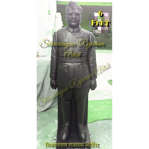 Marble Black 6 feet Netaji Subhas Chandra Bose Statue, For Interior ...