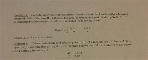 Considering cylindrical coordinates, find the | Chegg.com