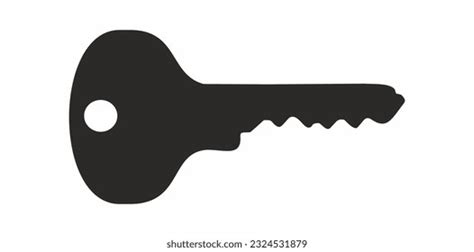 Key Silhouette Clip Art Vector Image Stock Illustration 2324531879 ...