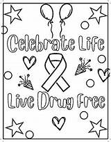 Red Ribbon Week Coloring Page 2022 By Vanessa Huizar  TpT sketch template