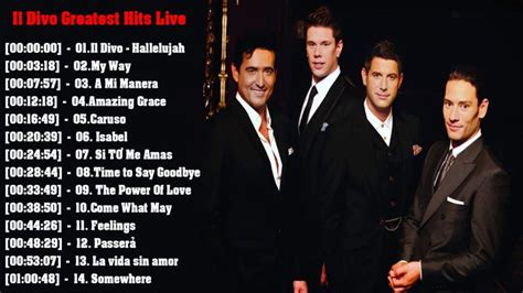 Il Divo Greatest Hits || Best Songs Of Il Divo Full [Album 2018] | Best ...