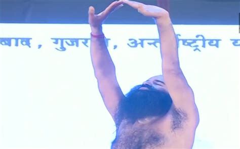 International Yoga Day: Baba Ramdev, Acharya Balkrishna perform yoga at Niramayam Yoggram in ...