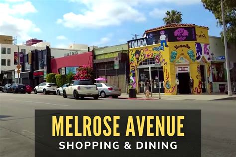 Hollywood's Melrose Avenue Shopping & Dining