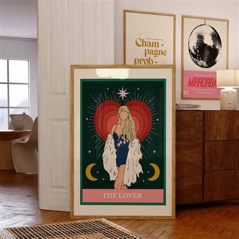 Taylor Swift 'The Lover' Tarot Card Music Gift Print By Twisted Rebel Designs