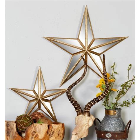 2 Piece Metal Star Mirror Wall Decor Set | Glam wall decor, Stars wall ...