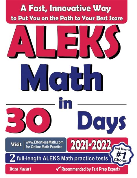 ALEKS Math in 30 Days: The Most Effective ALEKS Math Crash Course by Reza Nazari | Goodreads