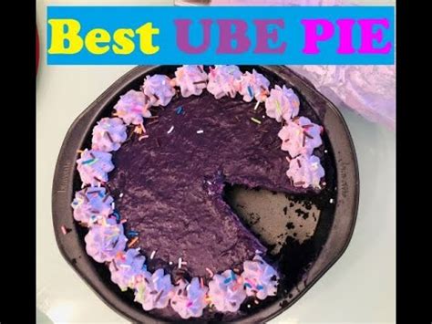 Best Ube Pie (Purple Sweet Potato Pie) - YouTube